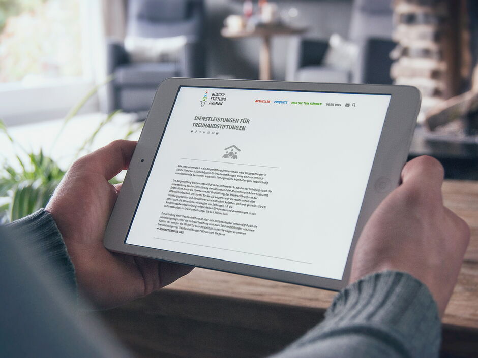martin zech design, projekt design, buergerstiftung bremen, website, detail 5