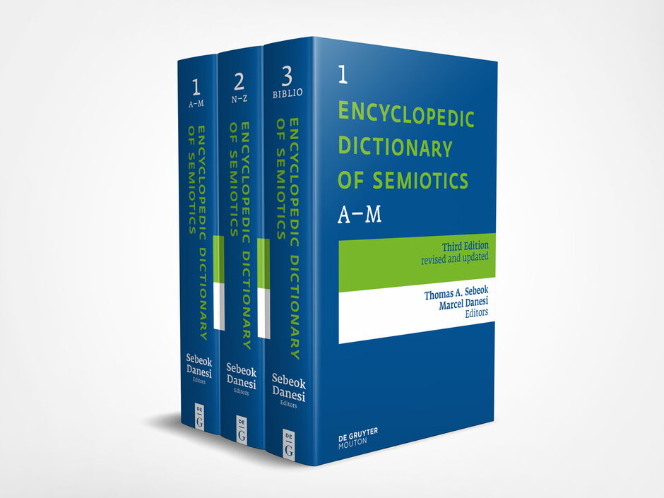martin zech design, buchcover design, de gruyter, sebeok, danesi, dictionary of semiotics