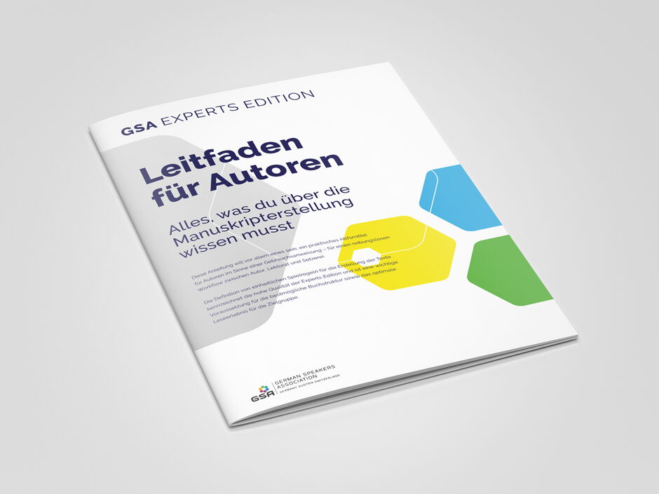 martin zech design, buchgestaltung, gsa experts edition, leitfaden, cover 1