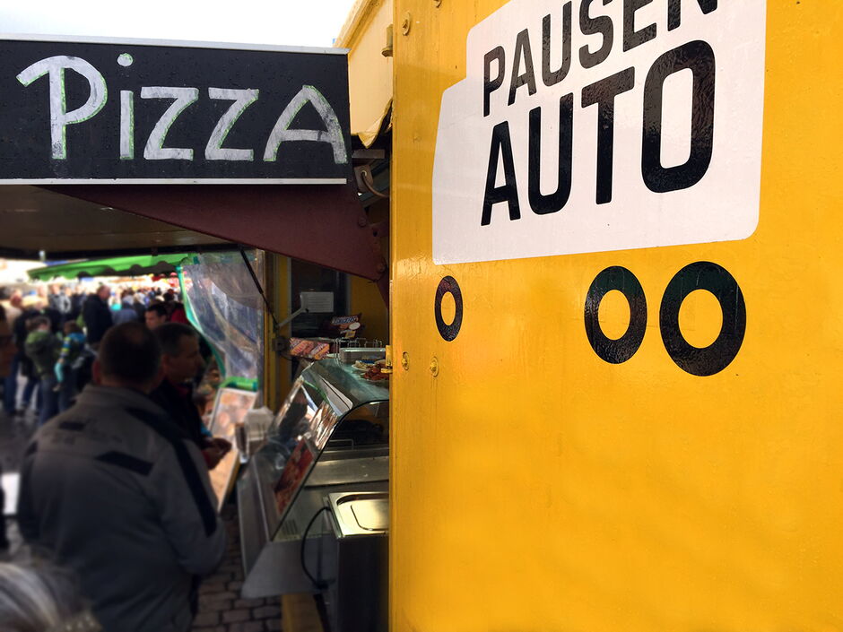 martin zech design, pausenauto, fahrzeugbeschriftung