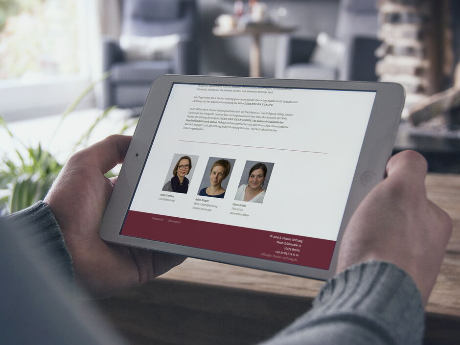 martin zech design, corporate-design, s. fischer stiftung, landing page, detail