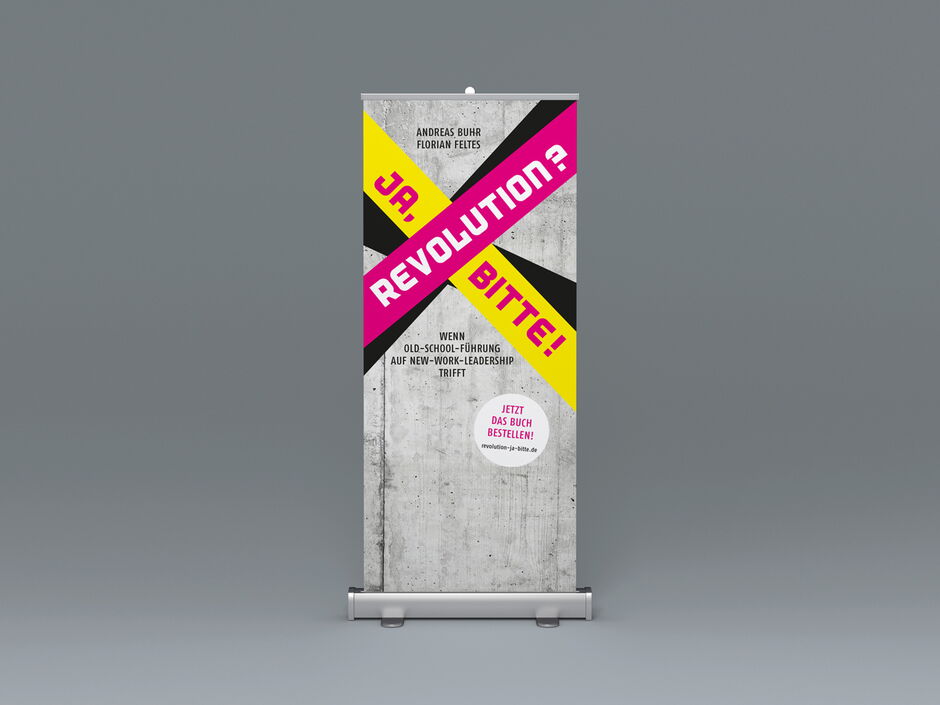 martin zech design, buchcover design, andreas buhr, florian feltes, revolution ja bitte, roll up