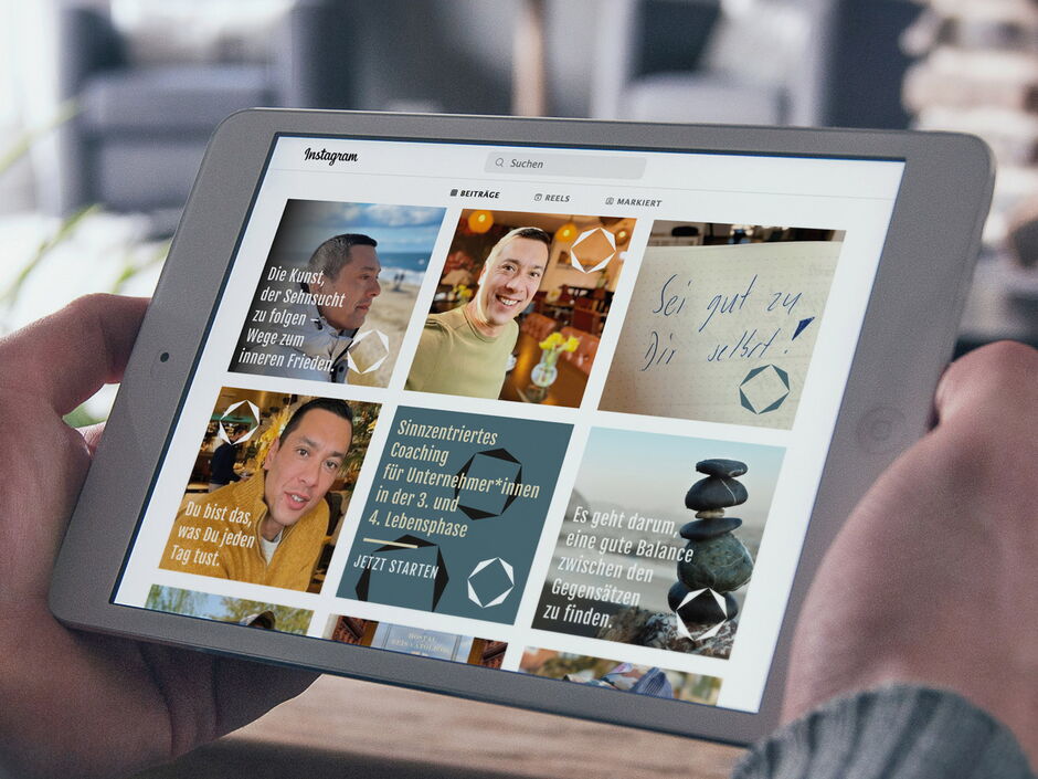 martin zech design, corporate design, steve kroeger coaching, social media postings