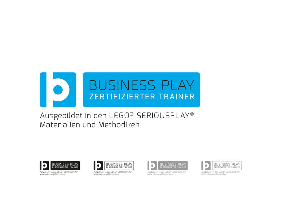 martin zech design, corporate-design, business play, trainer badge