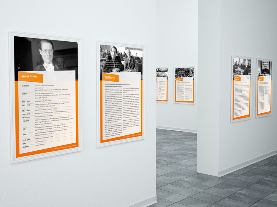 martin zech design, projekt design, mütter des grundgesetzes, ausstellungstafeln 2