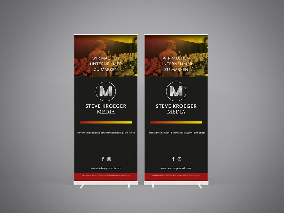 martin zech design, corporate design, steve kroeger media, rollup