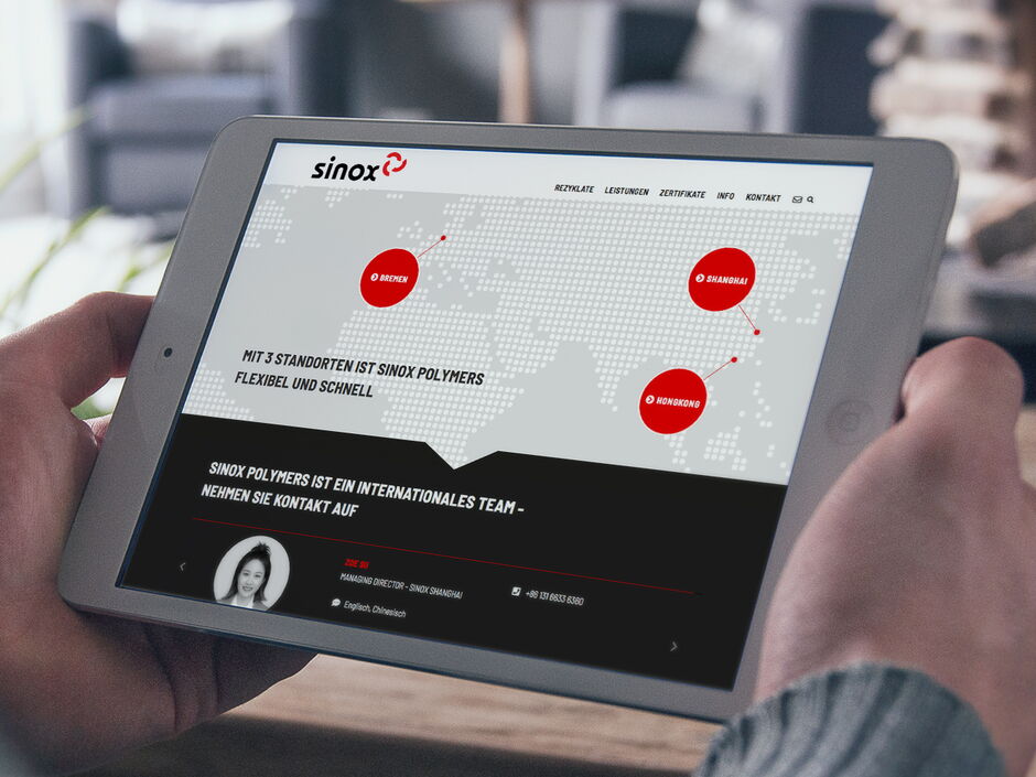 martin zech design, projekt design, sinox polymers, website, detail 3