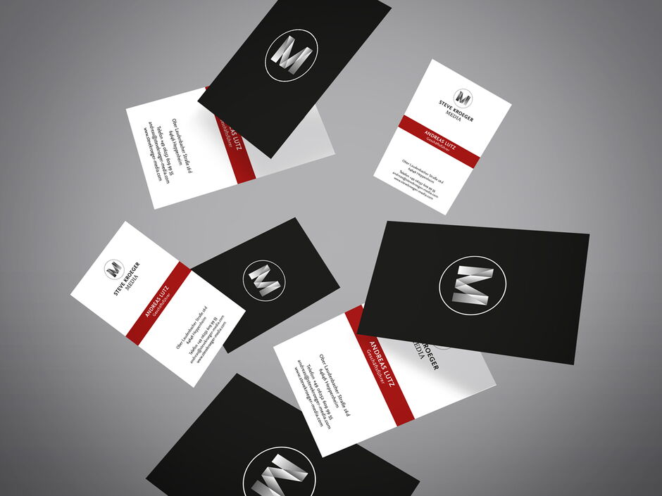 martin zech design, corporate design, steve-kroeger-media, visitenkarte