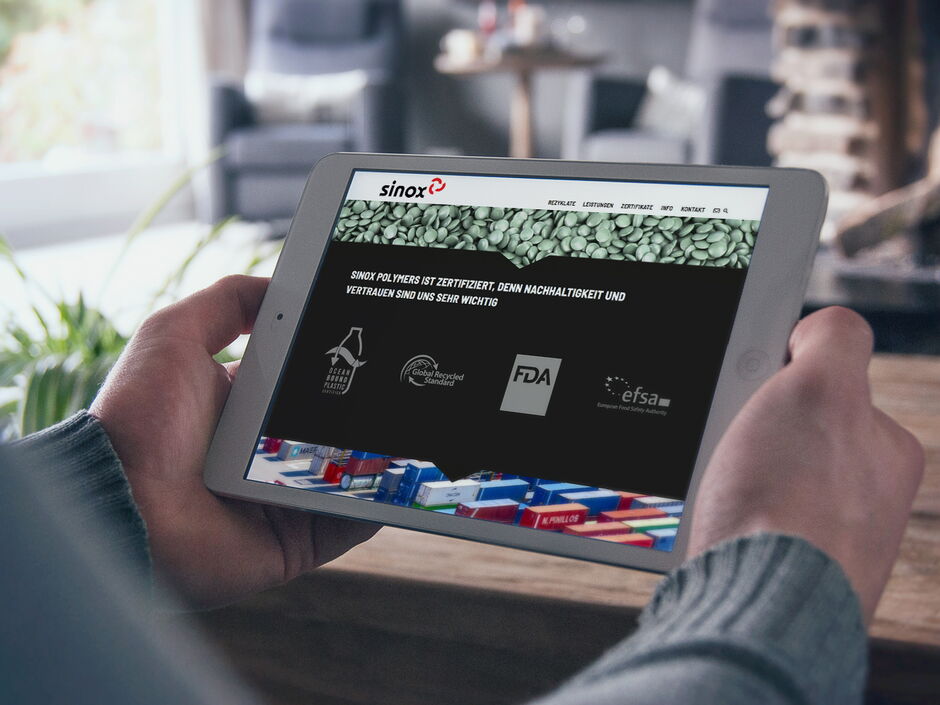 martin zech design, projekt design, sinox polymers, website, detail 4