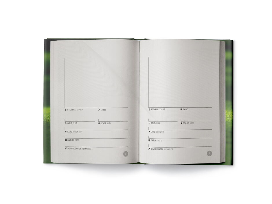 martin zech design, buchcover, self publishing, schaedler, golf passport, doppelseite 1