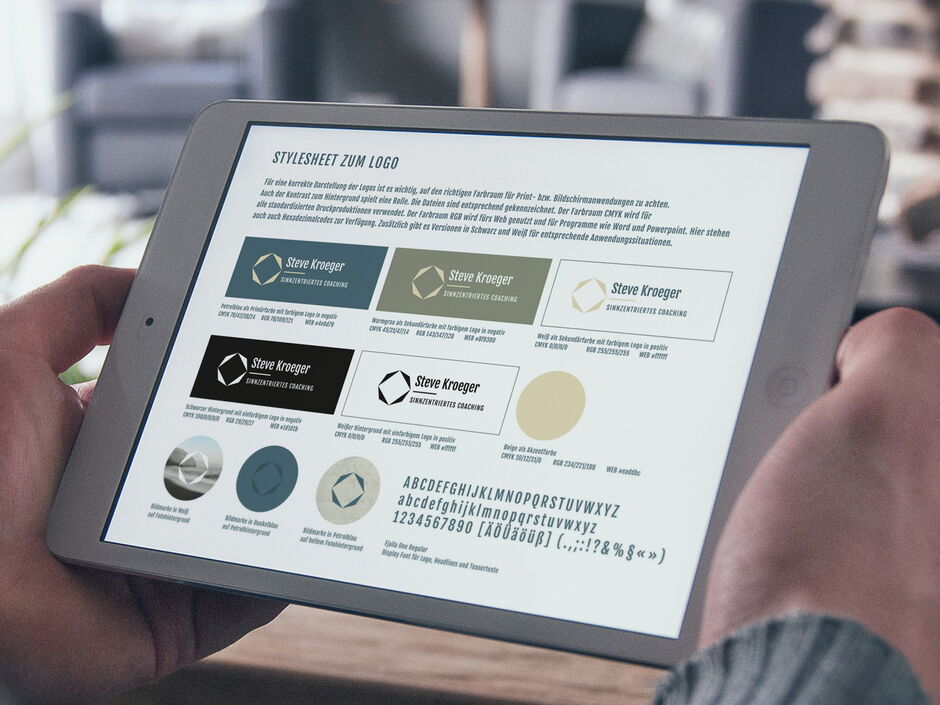 martin zech design, corporate design, steve kroeger coaching, stylesheet