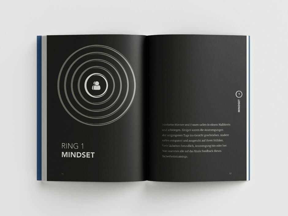 martin zech design, buchgestaltung, florian peil, 5 ringe der sicherheit, innenseiten 2