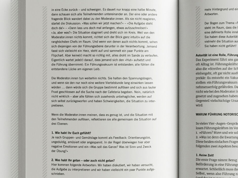 martin zech design, buchgestaltung, tanzer, vogt, mildner, lead now, innenseiten 5