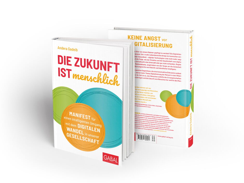 martin zech design, buchcover design, andera gadeib, die zukunft ist menschlich