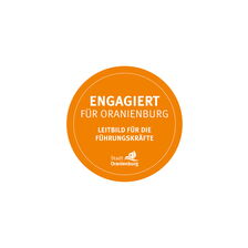martin zech design, projekt design, leitbild, stadt oranienburg, sticker