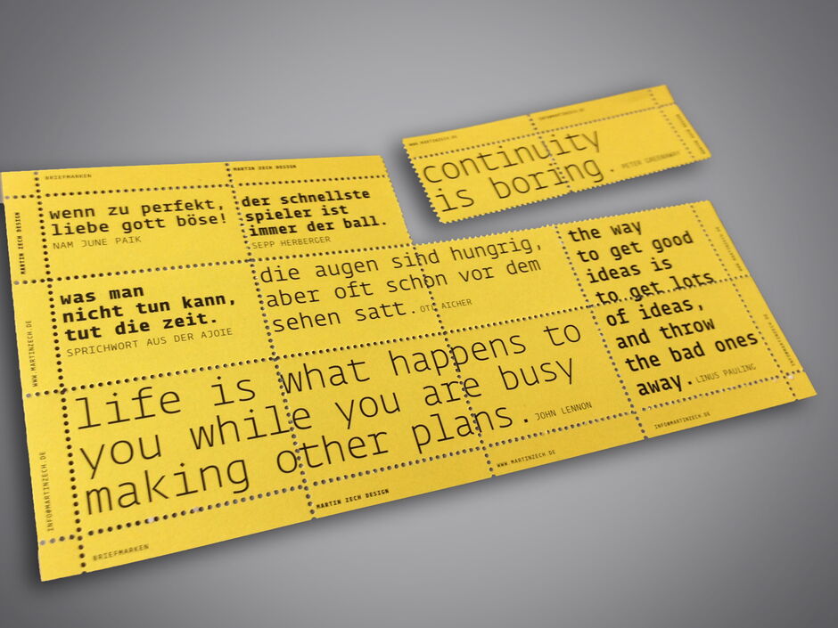 briefmarkenblock, 210x105 mm, 80g offset, rückseite gummiert, 2-farbig diese entwürfe von martin zech design sind ohne auftraggeber entstanden und in kleinen exklusiven auflagen erhältlich.