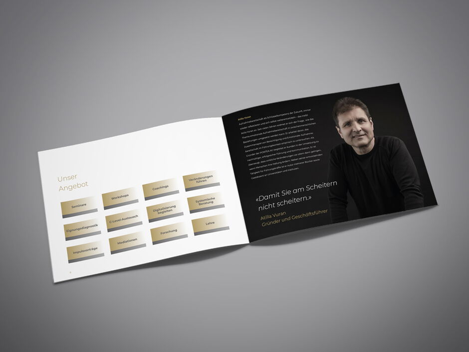 martin zech design, corporate design, pontea, firmenbroschuere, doppelseite 3