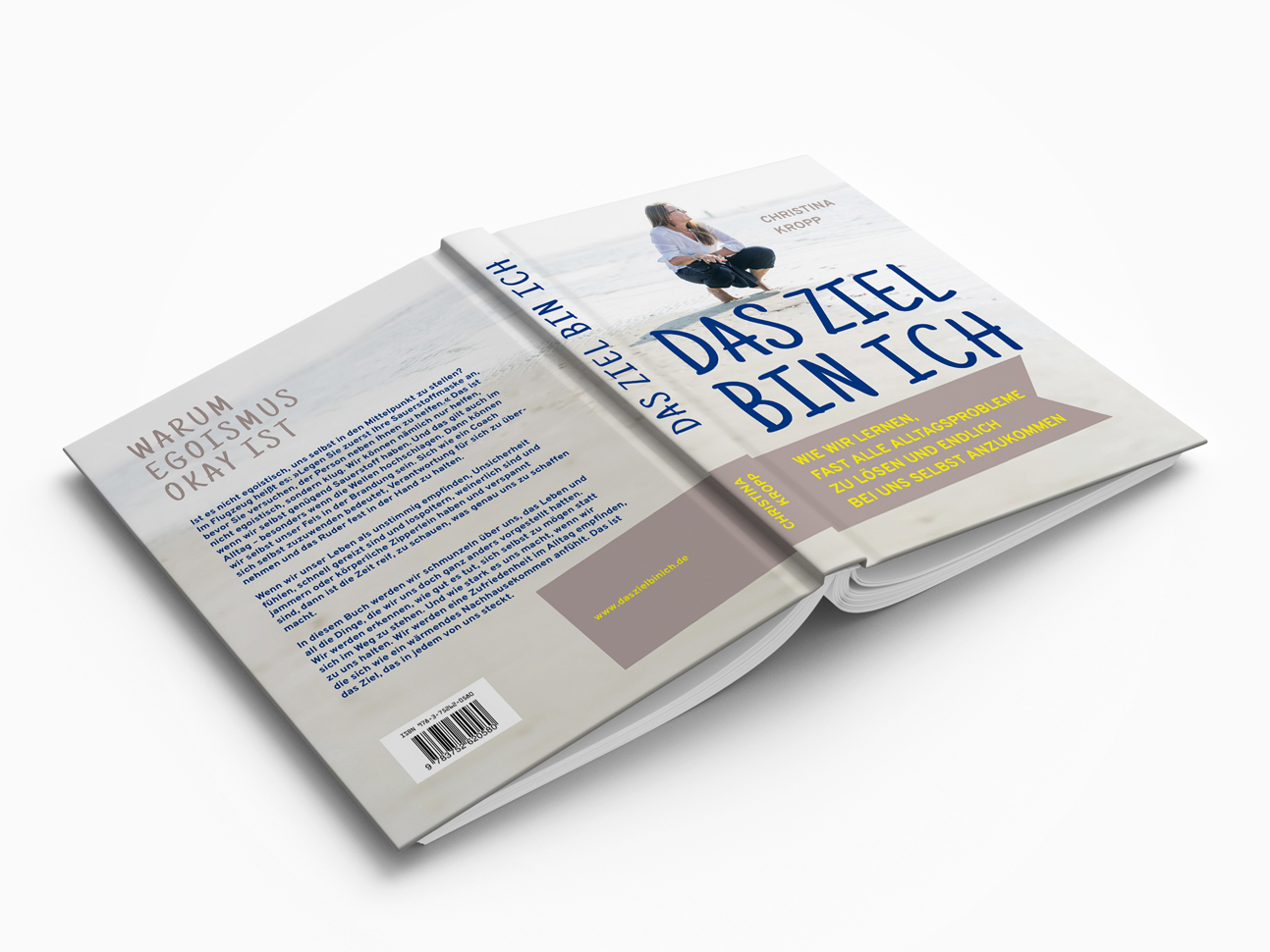 martin zech design, buchgestaltung, kropp, das ziel bin ich, cover